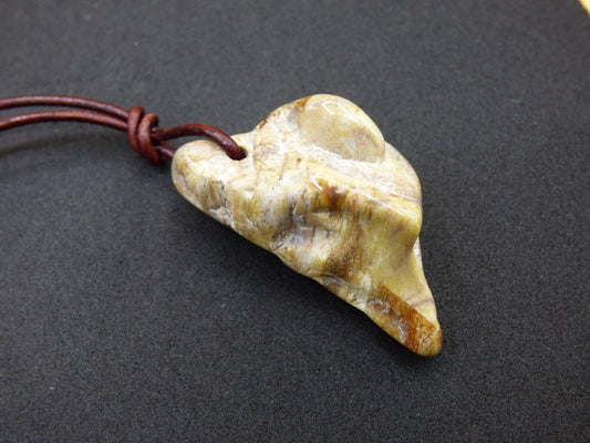 Versteinertes Holz ~ Edelstein Kette Heilstein Er Sie Mann Frau Geschenk Glück Anhänger HIPPIE GOA Boho Tibet Ethno Natur Unikat - Art of Nature Berlin