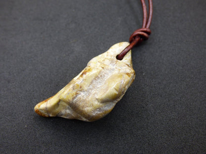 Versteinertes Holz ~ Edelstein Kette Heilstein Er Sie Mann Frau Geschenk Glück Anhänger HIPPIE GOA Boho Tibet Ethno Natur Unikat - Art of Nature Berlin