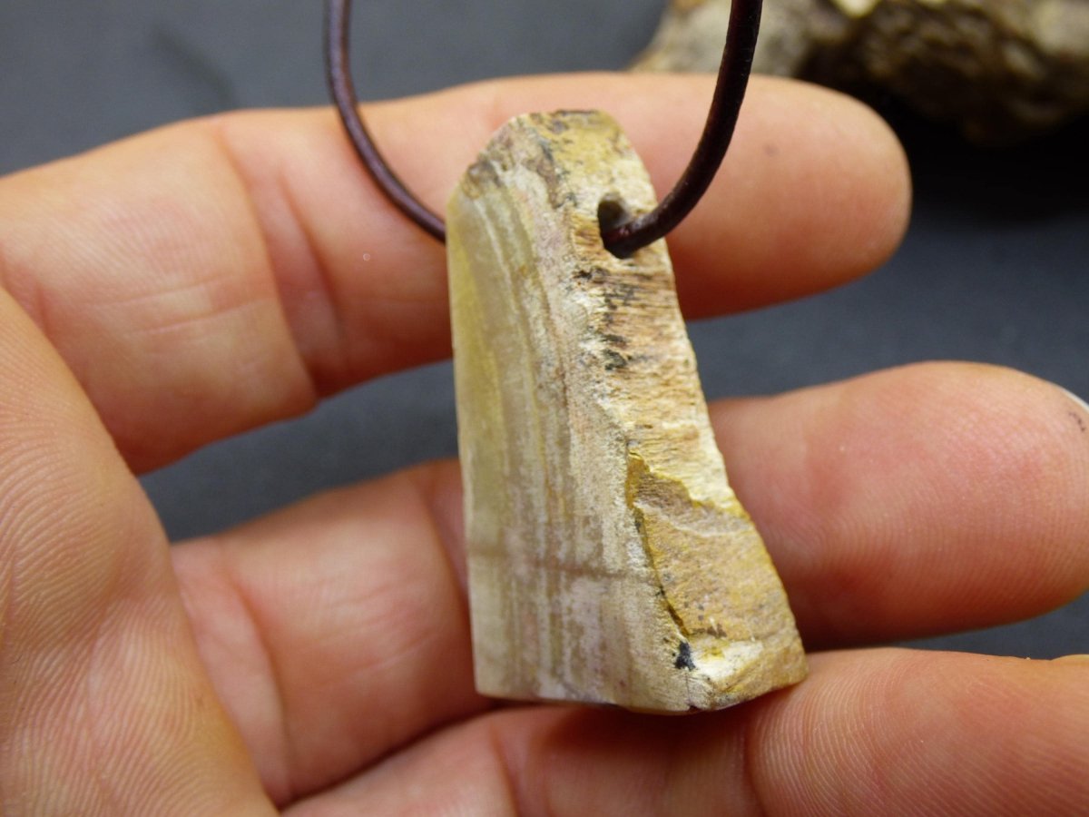 Versteinertes Holz ~ Edelstein Kette ~HIPPIE ~GOA ~Boho ~Ethno ~Nature ~Heilstein - Art of Nature Berlin