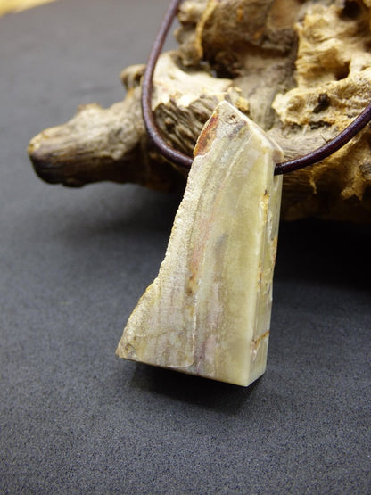 Versteinertes Holz ~ Edelstein Kette ~HIPPIE ~GOA ~Boho ~Ethno ~Nature ~Heilstein - Art of Nature Berlin