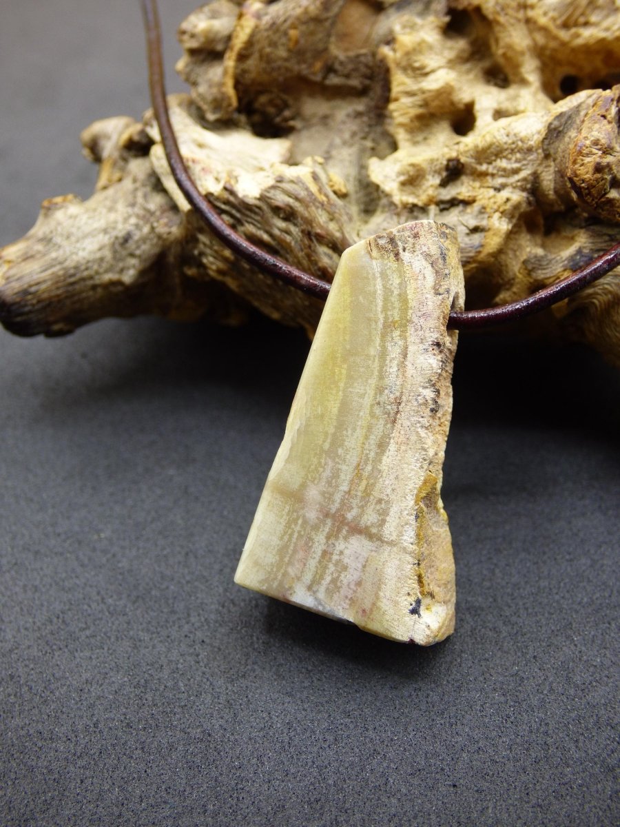 Versteinertes Holz ~ Edelstein Kette ~HIPPIE ~GOA ~Boho ~Ethno ~Nature ~Heilstein - Art of Nature Berlin