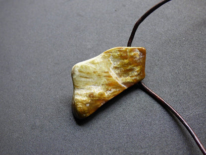 Versteinertes Holz ~ Edelstein Kette ~HIPPIE ~GOA ~Boho ~Ethno ~Nature ~Heilstein - Art of Nature Berlin