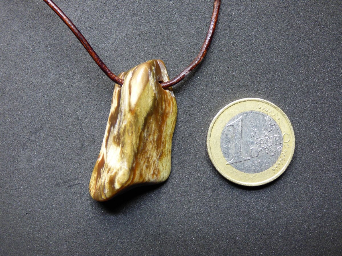 Versteinertes Holz ~ Edelstein Kette ~HIPPIE ~GOA ~Boho ~Ethno ~Nature ~Heilstein - Art of Nature Berlin