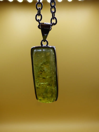 Vesuvianit grün AAA 925 Silber Edelstein Kette Natur Heilstein Kristall Rarität Anhänger Mann Frau Er Sie Geschenk Wunderschön Edel - Art of Nature Berlin