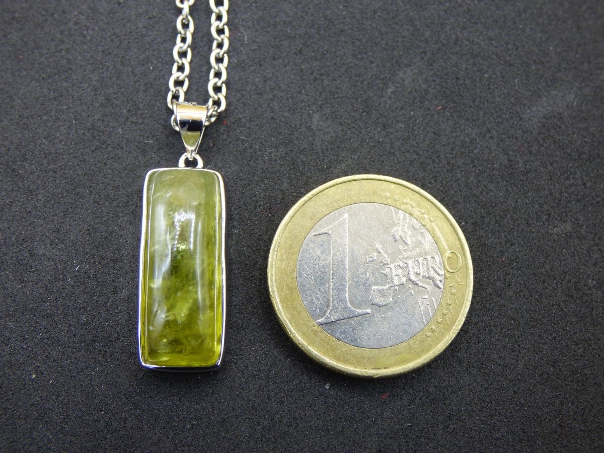 Vesuvianit grün AAA 925 Silber Edelstein Kette Natur Heilstein Kristall Rarität Anhänger Mann Frau Er Sie Geschenk Wunderschön Edel - Art of Nature Berlin