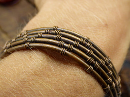 Wire Armband / Armreif Messingdraht ~ *Handarbeit Unikat* ~ GOA ~ Hippie ~Boho ~Ethno ~Indie ~Nature - Art of Nature Berlin