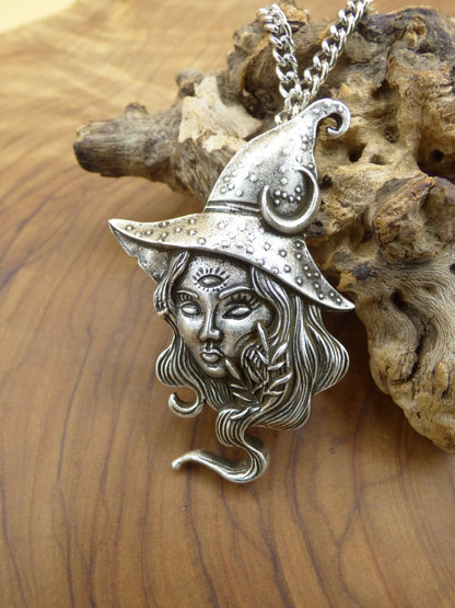 Witchy Women Girl Anhänger Kette ~ Antik Bronze ~HIPPIE ~GOA ~Boho ~Tibet ~Ethno ~Nature ~Talisman - Art of Nature Berlin