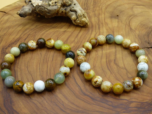 Xiu Jade ~ Edelstein Armband Stretch ~ GOA ~ Hippie ~Boho ~Ethno ~Indie ~Nature ~Heilstein Energie Chakra - Art of Nature Berlin