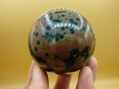 XL 8 Adern Ocean Jaspis Orbicular - Edelstein Kugel Natur Heilstein Deko Kristall Geschenk Er Sie Mann Frau Haus Wohnung Energie Selten - Art of Nature Berlin