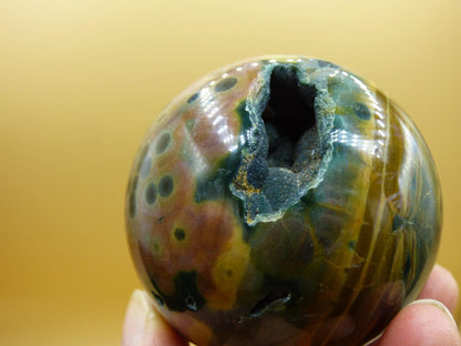 XL 8 Adern Ocean Jaspis Orbicular - Edelstein Kugel Natur Heilstein Deko Kristall Geschenk Er Sie Mann Frau Haus Wohnung Energie Selten - Art of Nature Berlin