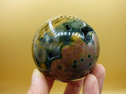 XL 8 Adern Ocean Jaspis Orbicular - Edelstein Kugel Natur Heilstein Deko Kristall Geschenk Er Sie Mann Frau Haus Wohnung Energie Selten - Art of Nature Berlin