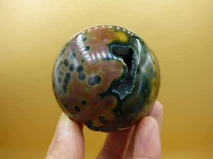 XL 8 Adern Ocean Jaspis Orbicular - Edelstein Kugel Natur Heilstein Deko Kristall Geschenk Er Sie Mann Frau Haus Wohnung Energie Selten - Art of Nature Berlin