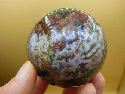 XL 8 Adern Ocean Jaspis Orbicular - Edelstein Kugel Natur Heilstein Deko Kristall Geschenk Er Sie Mann Frau Haus Wohnung Energie Selten - Art of Nature Berlin