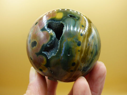 XL 8 Adern Ocean Jaspis Orbicular - Edelstein Kugel Natur Heilstein Deko Kristall Geschenk Er Sie Mann Frau Haus Wohnung Energie Selten - Art of Nature Berlin