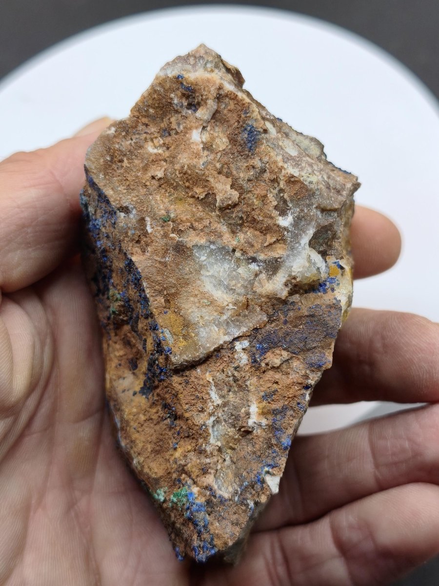 XL Azurit Malachit Sammlerstufe – intensiv blau-grüne Kupferminerale – große Kristallstufe Edelstein Mineral Natur Energie Heilstein Unikat - Art of Nature Berlin