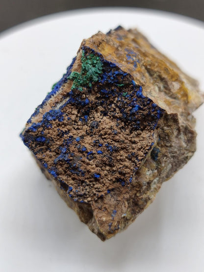 XL Azurit Malachit Sammlerstufe – intensiv blau-grüne Kupferminerale – große Kristallstufe Edelstein Mineral Natur Energie Heilstein Unikat - Art of Nature Berlin