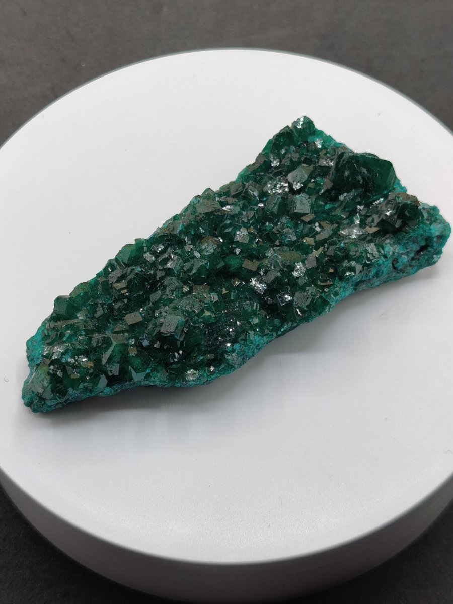 XL Dioptas Kristallstufe AAA aus dem Kongo 607ct/121g– Intensives Smaragdgrün – Großes Sammlerstück Mineral Kristalle Geschenk Unikat Selten - Art of Nature Berlin