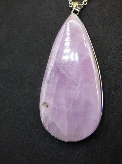 XL Kunzit A - 925 Silber Edelstein Kette Heilstein Natur rosa pink Rarität Edel Mann Frau Geschenk Er Sie Freundin Energie Kraft Ruhe Glück - Art of Nature Berlin