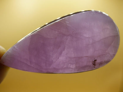 XL Kunzit A - 925 Silber Edelstein Kette Heilstein Natur rosa pink Rarität Edel Mann Frau Geschenk Er Sie Freundin Energie Kraft Ruhe Glück - Art of Nature Berlin