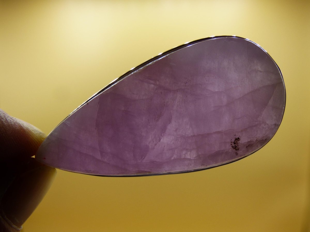 XL Kunzit A - 925 Silber Edelstein Kette Heilstein Natur rosa pink Rarität Edel Mann Frau Geschenk Er Sie Freundin Energie Kraft Ruhe Glück - Art of Nature Berlin