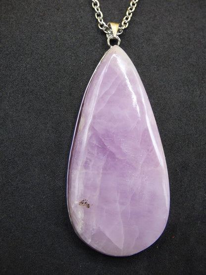 XL Kunzit A - 925 Silber Edelstein Kette Heilstein Natur rosa pink Rarität Edel Mann Frau Geschenk Er Sie Freundin Energie Kraft Ruhe Glück - Art of Nature Berlin