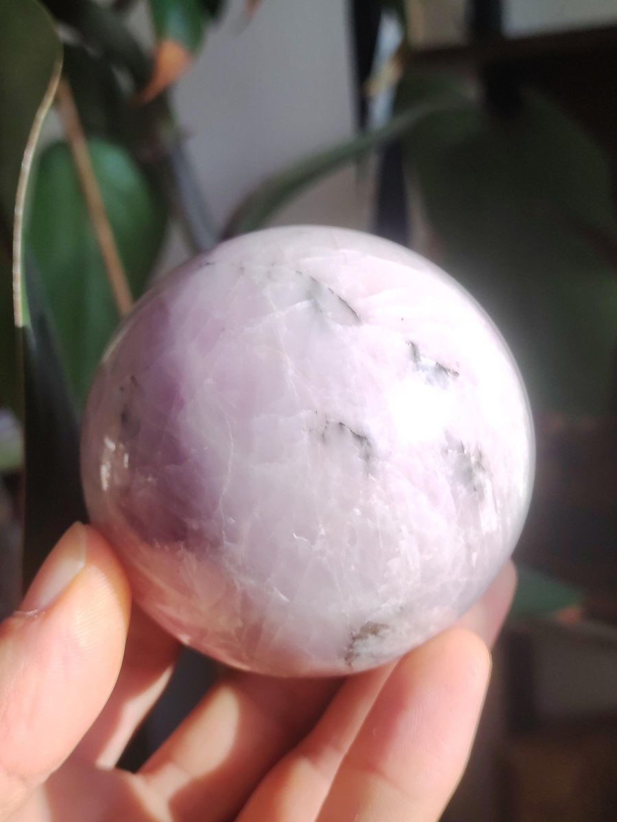 XL Kunzit rosa Schimmer Flash ~ Edelstein Kugel Deko Sphere Haus Wohn Kristall HIPPIE Heilstein Rarität Selten Geschenk Frau Geschenk Er Sie - Art of Nature Berlin