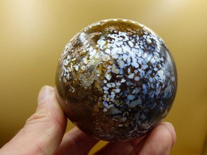 XL Leoparden Opal - Neuer Fund Rarität Edelstein Kugel Deko selten Massage Sphere Kristall Geschenk Er Sie Mann Frau Ethno Heilstein - Art of Nature Berlin