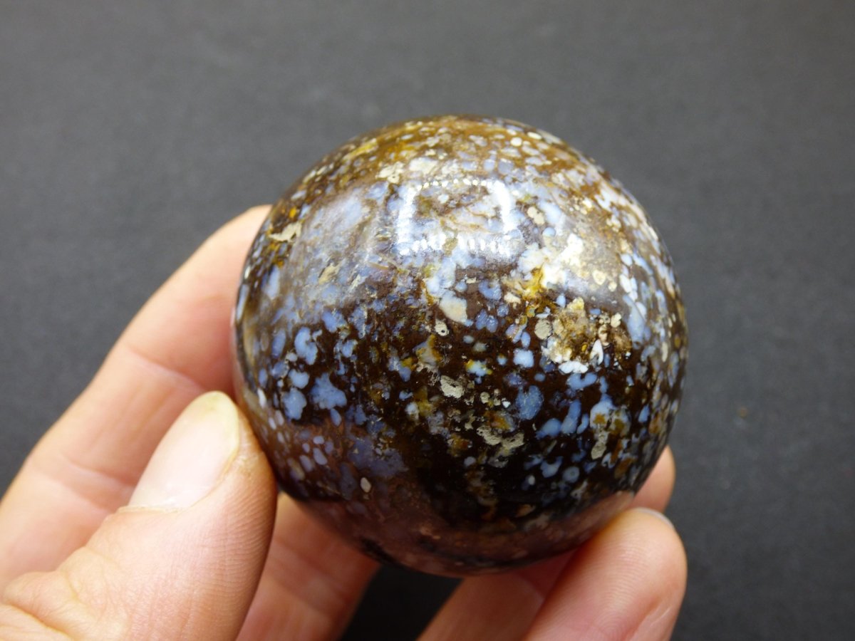 XL Leoparden Opal - Neuer Fund Rarität Edelstein Kugel Deko selten Massage Sphere Kristall Geschenk Er Sie Mann Frau Ethno Heilstein - Art of Nature Berlin