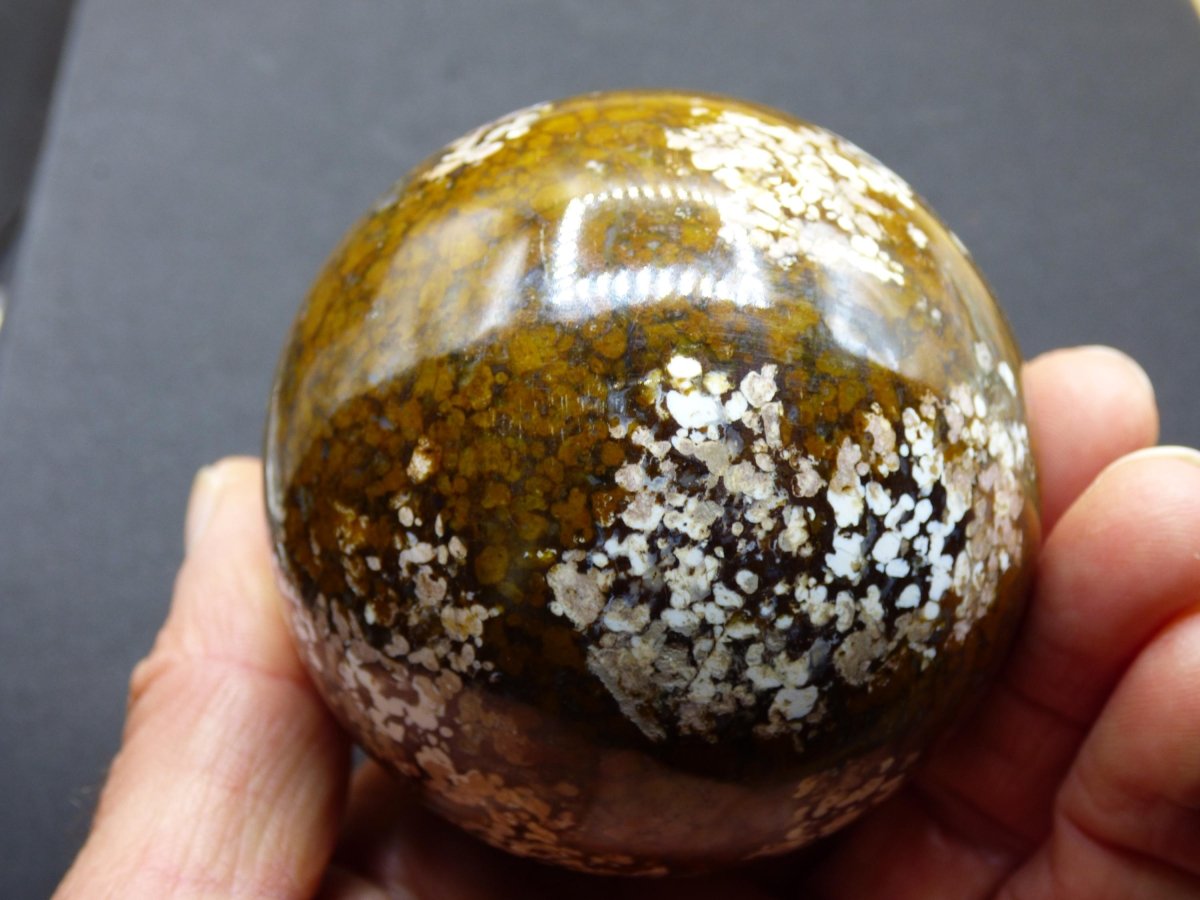 XL Leoparden Opal - Neuer Fund Rarität Edelstein Kugel Deko selten Massage Sphere Kristall Geschenk Er Sie Mann Frau Ethno Heilstein - Art of Nature Berlin