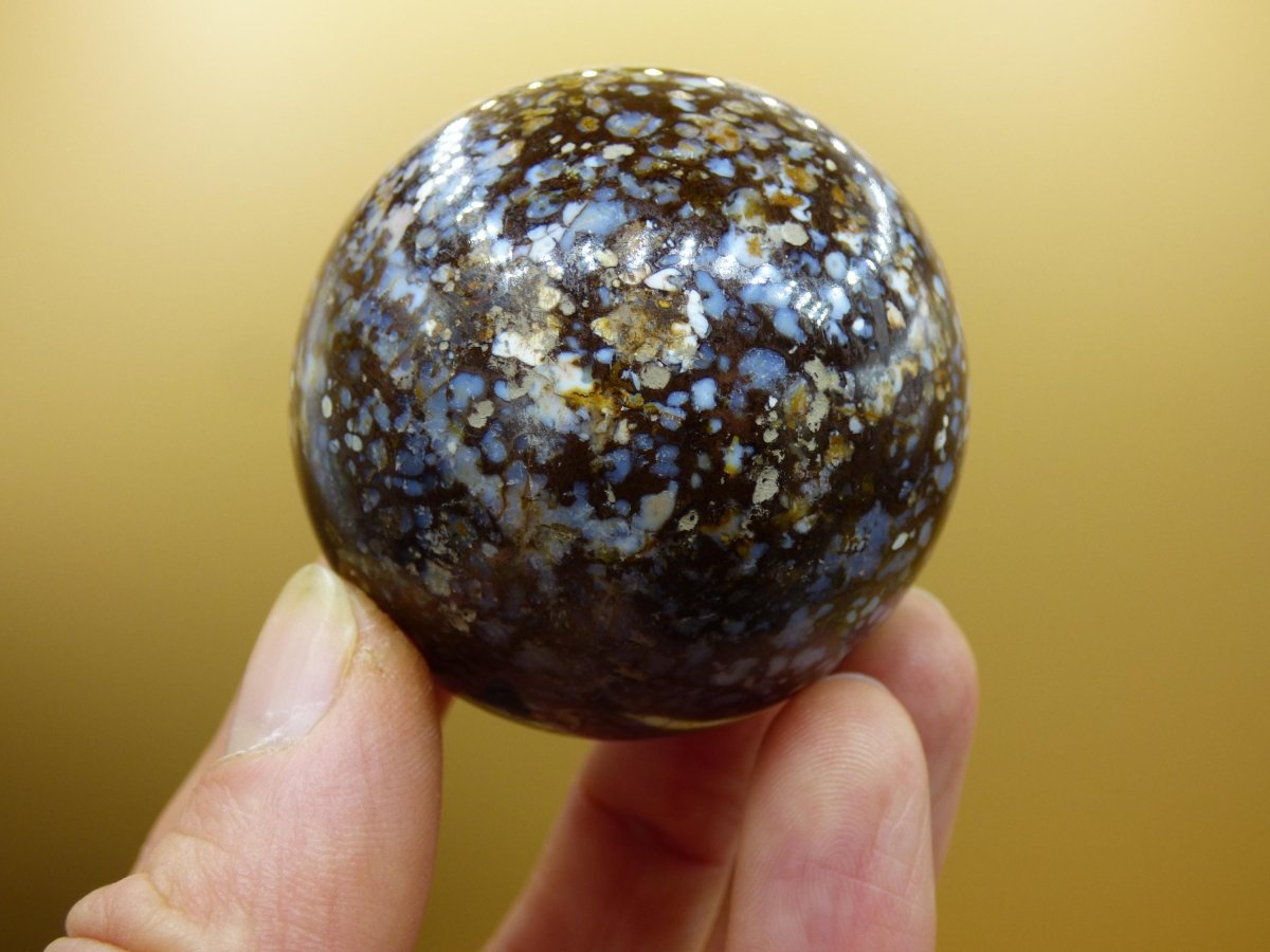 XL Leoparden Opal - Neuer Fund Rarität Edelstein Kugel Deko selten Massage Sphere Kristall Geschenk Er Sie Mann Frau Ethno Heilstein - Art of Nature Berlin