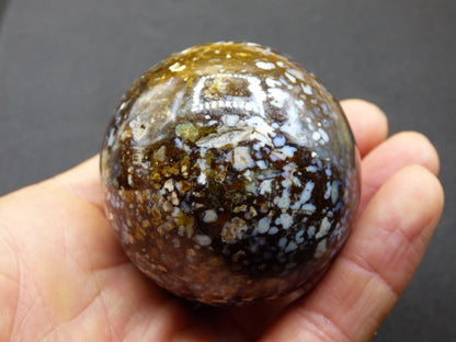 XL Leoparden Opal - Neuer Fund Rarität Edelstein Kugel Deko selten Massage Sphere Kristall Geschenk Er Sie Mann Frau Ethno Heilstein - Art of Nature Berlin