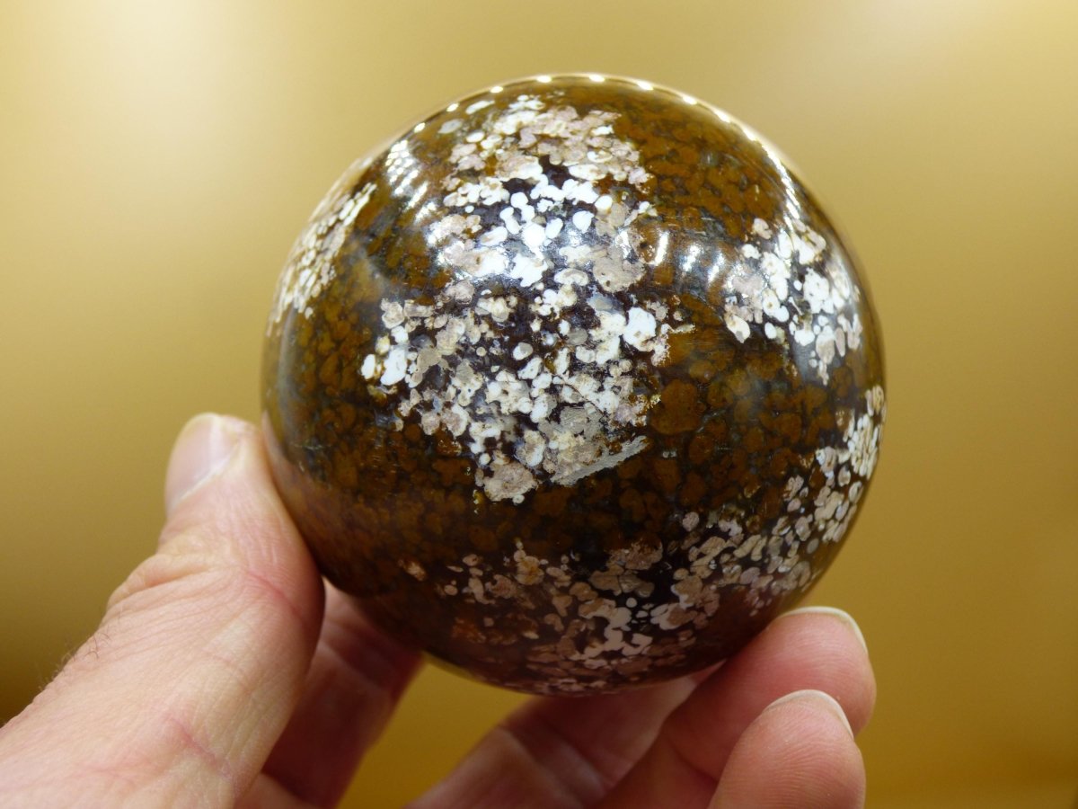 XL Leoparden Opal - Neuer Fund Rarität Edelstein Kugel Deko selten Massage Sphere Kristall Geschenk Er Sie Mann Frau Ethno Heilstein - Art of Nature Berlin