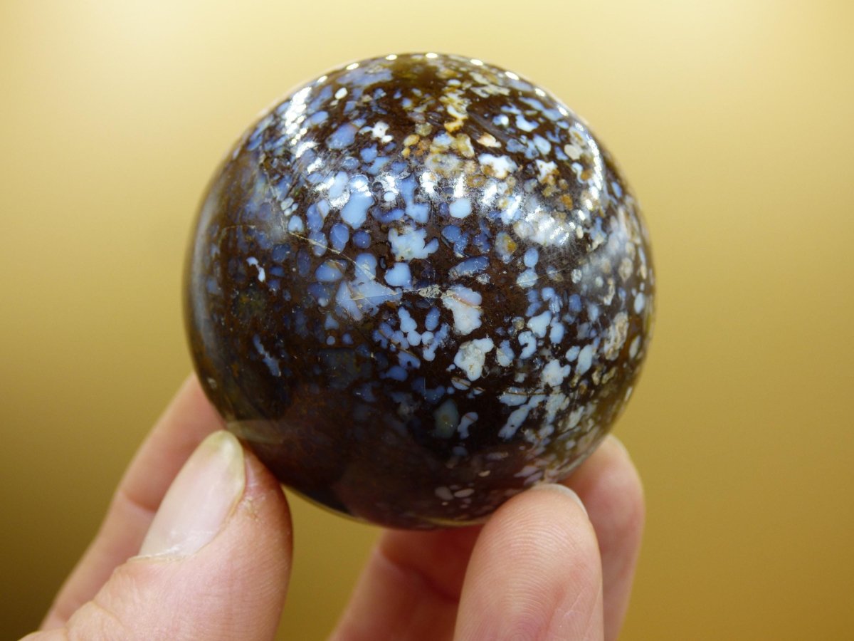 XL Leoparden Opal - Neuer Fund Rarität Edelstein Kugel Deko selten Massage Sphere Kristall Geschenk Er Sie Mann Frau Ethno Heilstein - Art of Nature Berlin