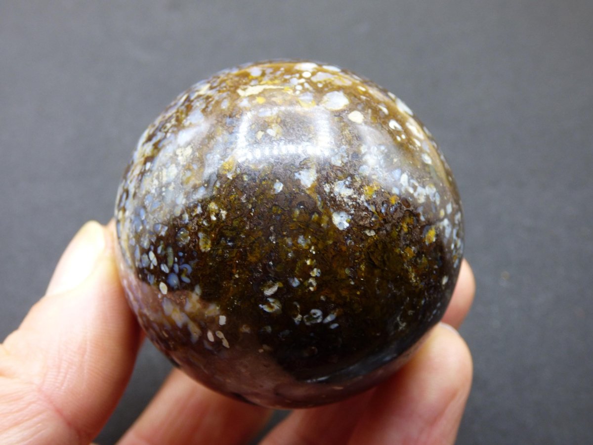 XL Leoparden Opal - Neuer Fund Rarität Edelstein Kugel Deko selten Massage Sphere Kristall Geschenk Er Sie Mann Frau Ethno Heilstein - Art of Nature Berlin