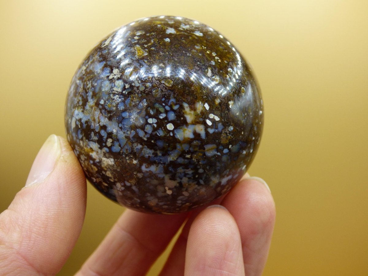 XL Leoparden Opal - Neuer Fund Rarität Edelstein Kugel Deko selten Massage Sphere Kristall Geschenk Er Sie Mann Frau Ethno Heilstein - Art of Nature Berlin