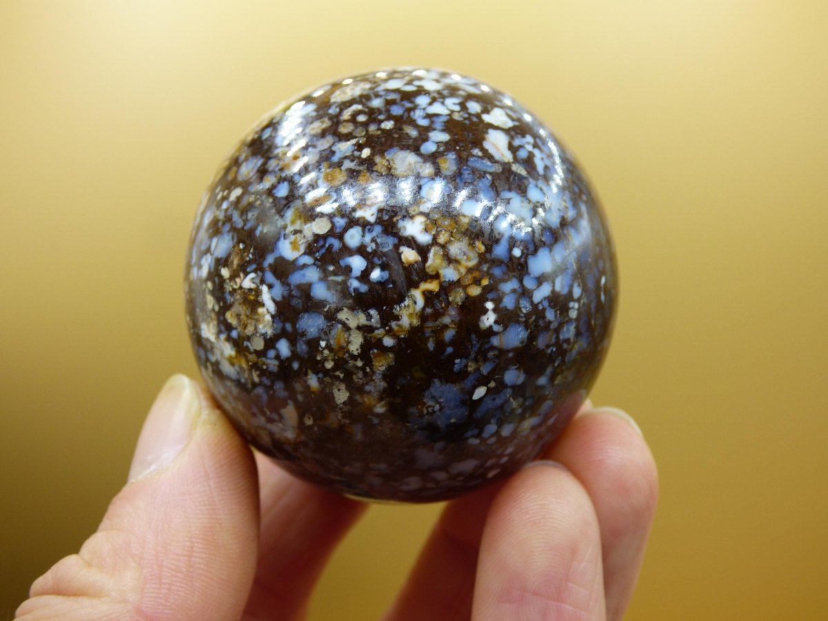 XL Leoparden Opal - Neuer Fund Rarität Edelstein Kugel Deko selten Massage Sphere Kristall Geschenk Er Sie Mann Frau Ethno Heilstein - Art of Nature Berlin