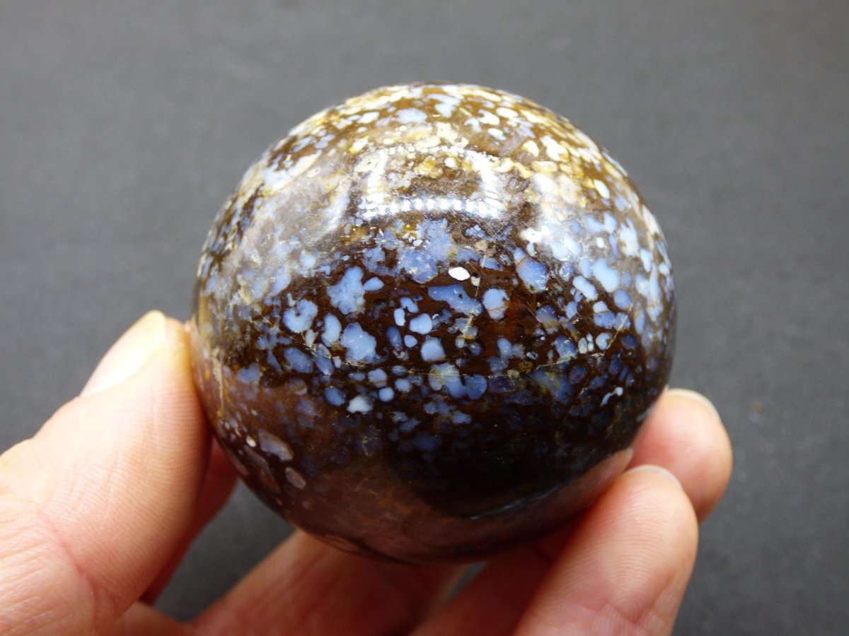 XL Leoparden Opal - Neuer Fund Rarität Edelstein Kugel Deko selten Massage Sphere Kristall Geschenk Er Sie Mann Frau Ethno Heilstein - Art of Nature Berlin