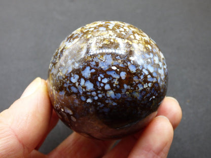 XL Leoparden Opal - Neuer Fund Rarität Edelstein Kugel Deko selten Massage Sphere Kristall Geschenk Er Sie Mann Frau Ethno Heilstein - Art of Nature Berlin