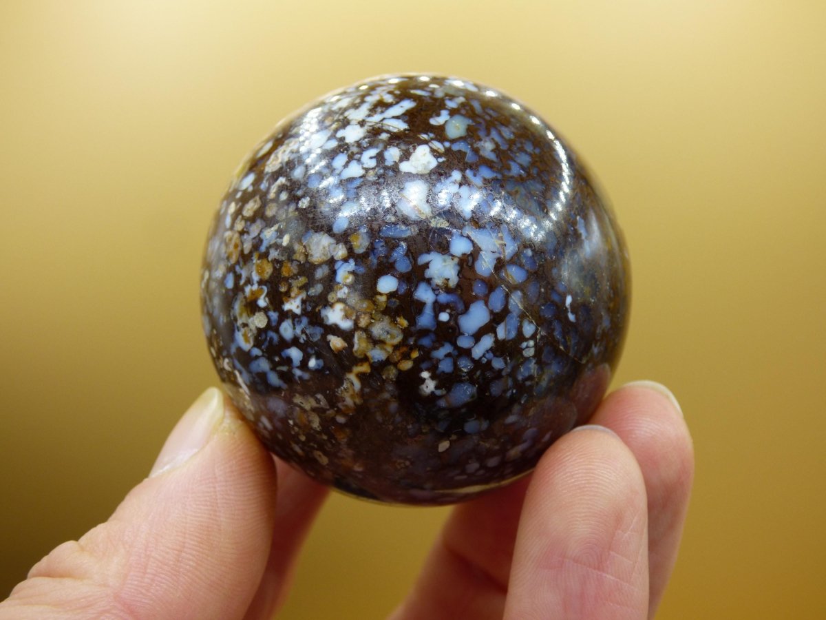 XL Leoparden Opal - Neuer Fund Rarität Edelstein Kugel Deko selten Massage Sphere Kristall Geschenk Er Sie Mann Frau Ethno Heilstein - Art of Nature Berlin