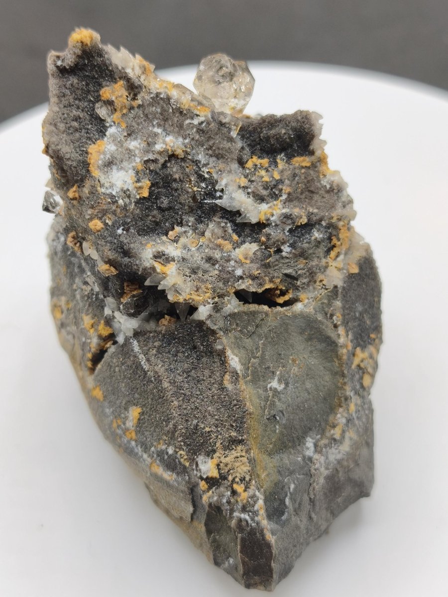XL Libellenquarz Septarie mit Diamantquarz & UV-Fluoreszenz Frankreich 60mm Kristall Sammler Stufe Heilstein Edelstein Mineral Unikat Selten - Art of Nature Berlin