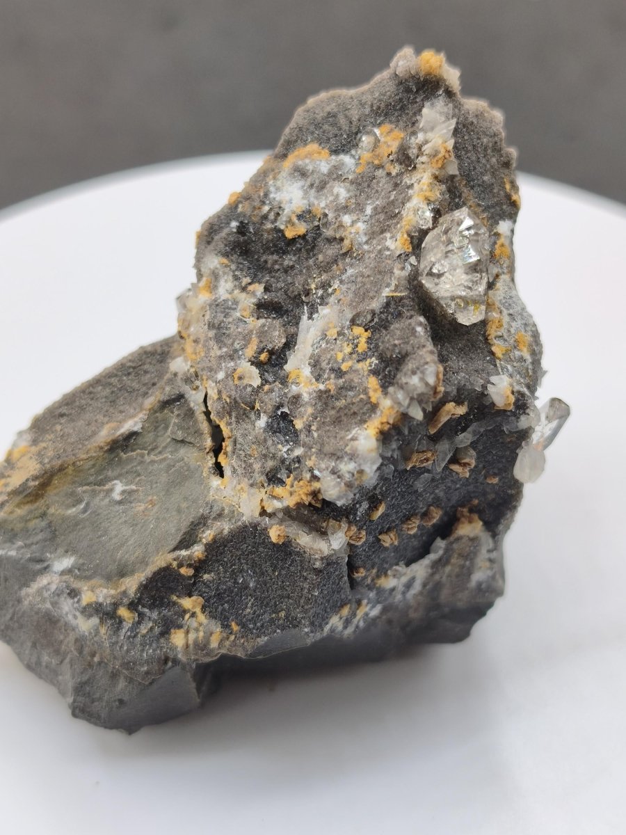 XL Libellenquarz Septarie mit Diamantquarz & UV-Fluoreszenz Frankreich 60mm Kristall Sammler Stufe Heilstein Edelstein Mineral Unikat Selten - Art of Nature Berlin
