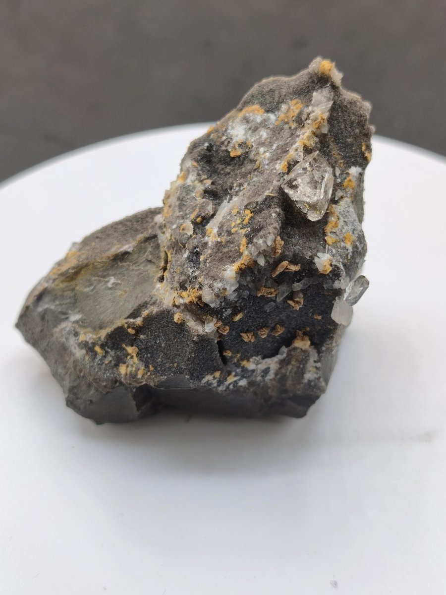 XL Libellenquarz Septarie mit Diamantquarz & UV-Fluoreszenz Frankreich 60mm Kristall Sammler Stufe Heilstein Edelstein Mineral Unikat Selten - Art of Nature Berlin