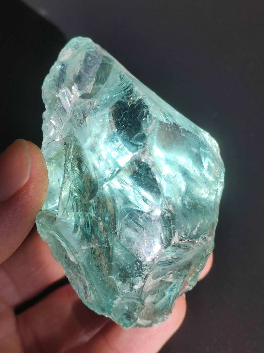 XL Monatomic Andara Crystal blau grün Edelstein Hohe Energie Vibration Meditations Stein Natur Heilstein Chakra Rarität Kristall - Art of Nature Berlin