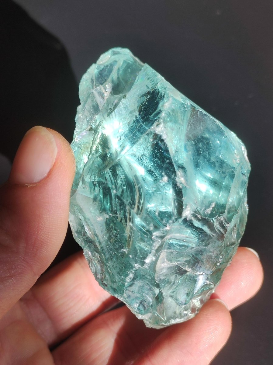 XL Monatomic Andara Crystal blau grün Edelstein Hohe Energie Vibration Meditations Stein Natur Heilstein Chakra Rarität Kristall - Art of Nature Berlin