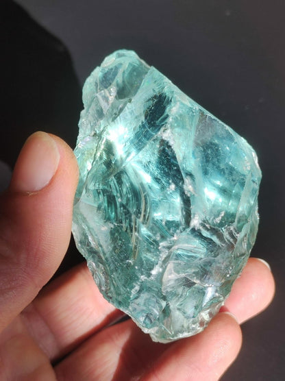 XL Monatomic Andara Crystal blau grün Edelstein Hohe Energie Vibration Meditations Stein Natur Heilstein Chakra Rarität Kristall - Art of Nature Berlin