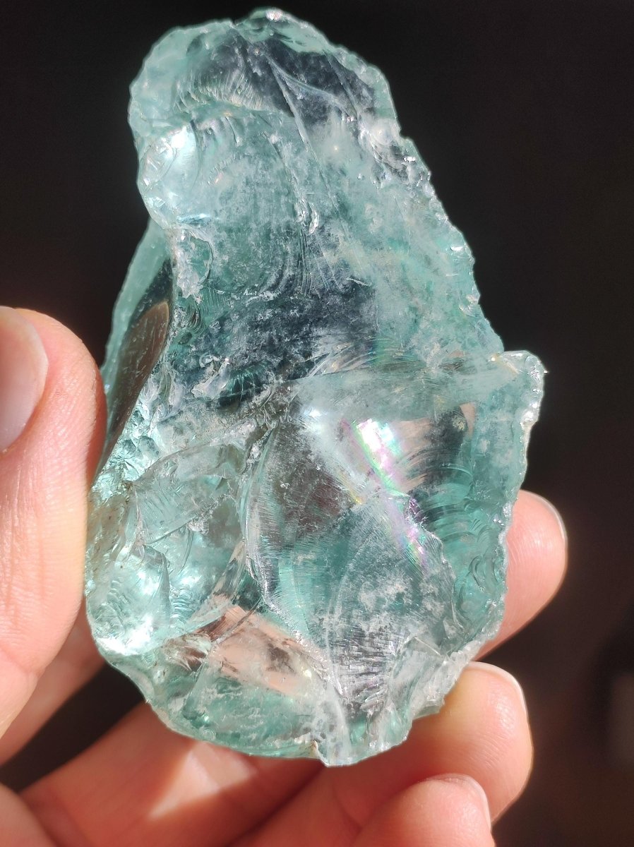 XL Monatomic Andara Crystal blau grün Edelstein Hohe Energie Vibration Meditations Stein Natur Heilstein Chakra Rarität Kristall - Art of Nature Berlin