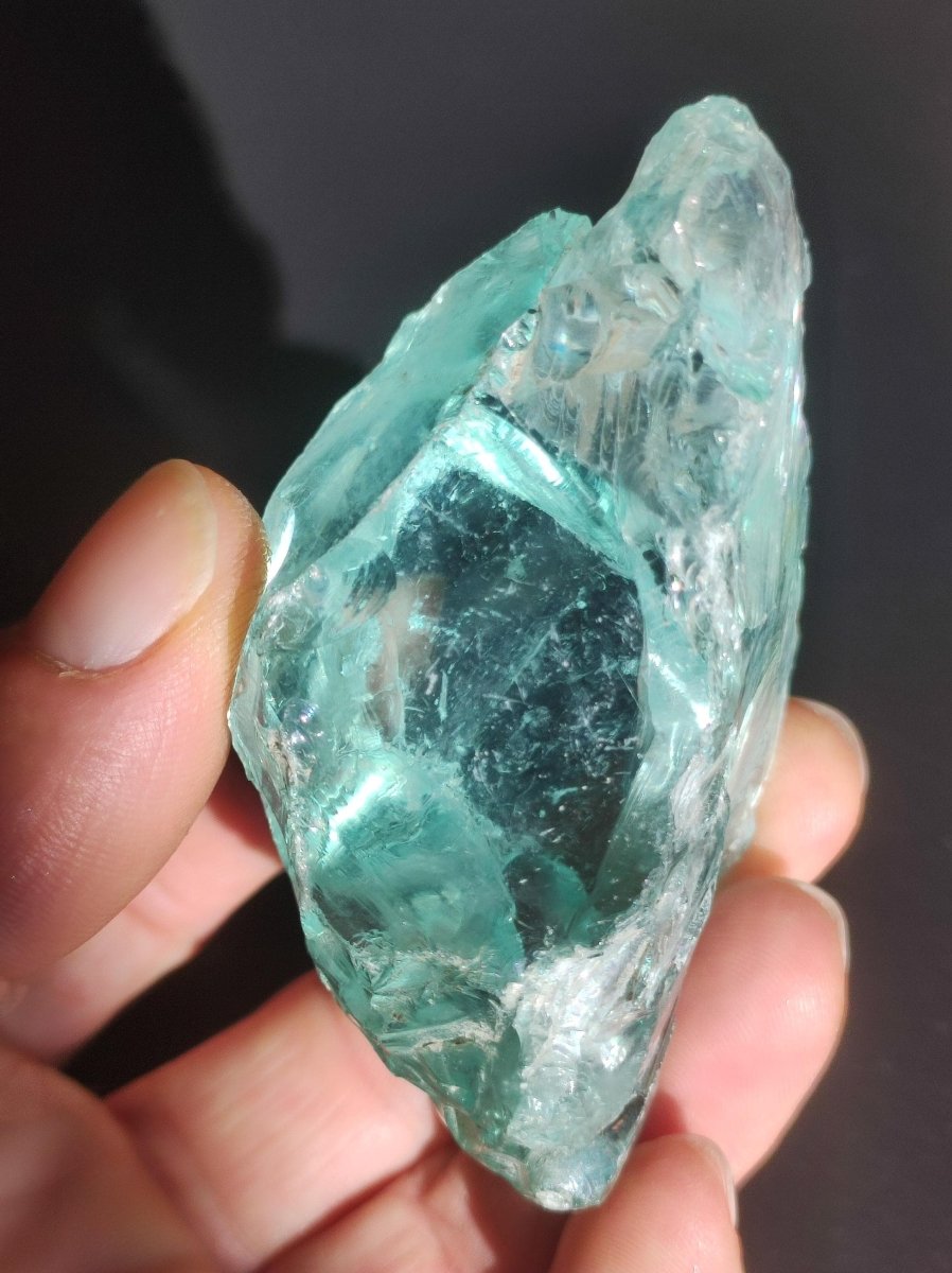 XL Monatomic Andara Crystal blau grün Edelstein Hohe Energie Vibration Meditations Stein Natur Heilstein Chakra Rarität Kristall - Art of Nature Berlin