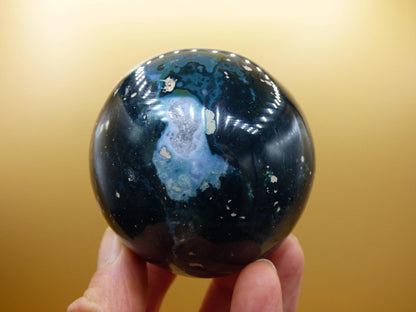 XL Ocean Jaspis blau grün - Edelstein Kugel Natur Heilstein Deko Kristall Geschenk Er Sie Mann Frau Haus Wohnung Energie Selten - Art of Nature Berlin