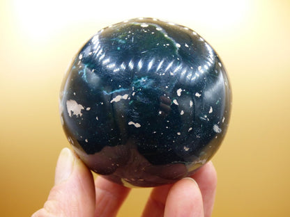 XL Ocean Jaspis blau grün - Edelstein Kugel Natur Heilstein Deko Kristall Geschenk Er Sie Mann Frau Haus Wohnung Energie Selten - Art of Nature Berlin