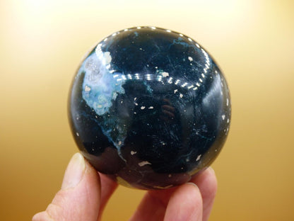 XL Ocean Jaspis blau grün - Edelstein Kugel Natur Heilstein Deko Kristall Geschenk Er Sie Mann Frau Haus Wohnung Energie Selten - Art of Nature Berlin